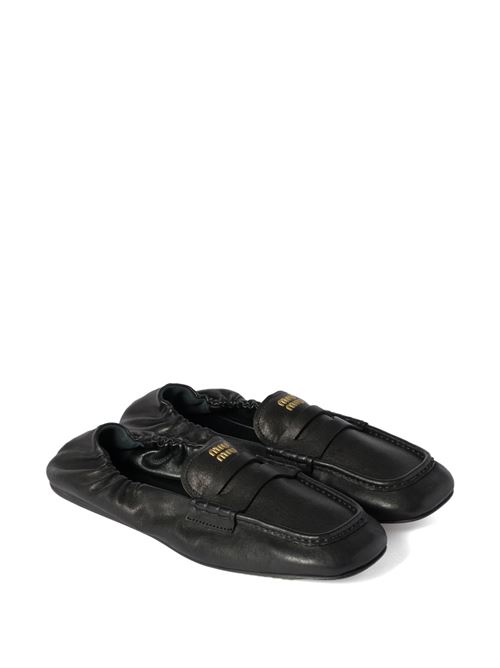 Nappa leather moccasins MIU MIU | 5D341EF-005EFXF0002